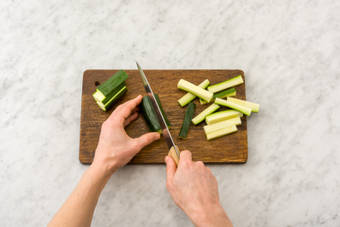 Prep the courgette