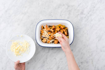 Sprinkle over the cheese