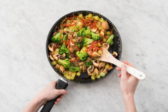 Stir-Fry fertigstellen