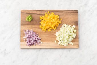 Couper les légumes.