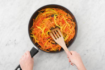 Cuire le mélange de légumes