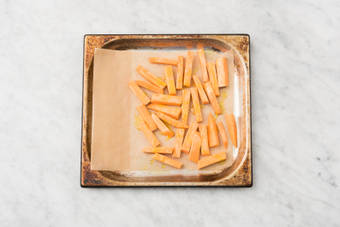 Enfourner les patates douces