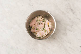 Add flavour to the chicken