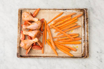 Disposer les légumes