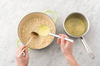 Préparer le risotto