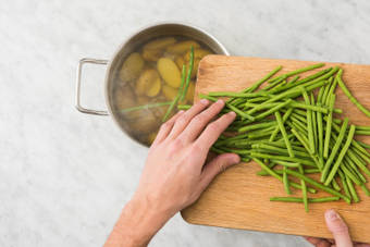 Buschbohnen zubereiten