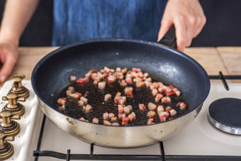 Fry the Pancetta