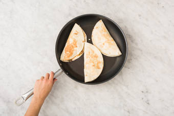 4 COOK QUESADILLAS