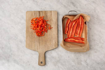 Préparer des poivrons