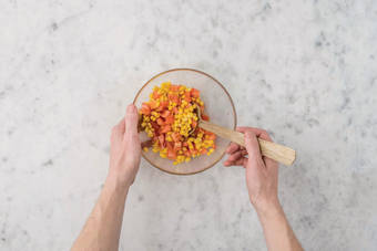 MAKE THE TOMATO SALSA