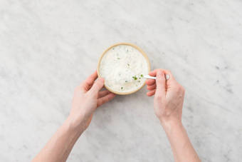 Make the limey cream