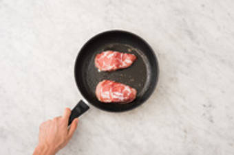 Kip bakken, risotto afmaken