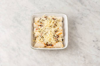 Assemble the enchiladas