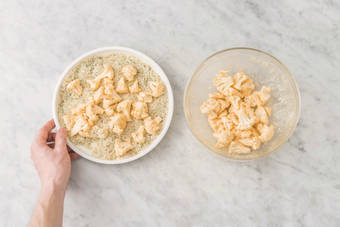 Crumb the cauliflower