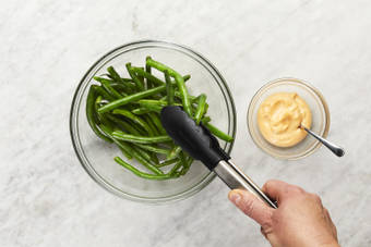 Cook Green Beans and Make Spicy Mayo