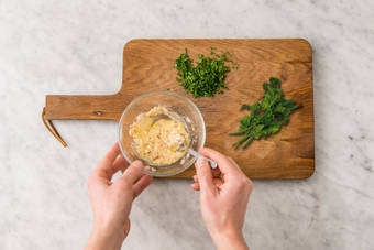 Préparer la vinaigrette