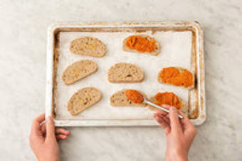 Préparer les bruschettas