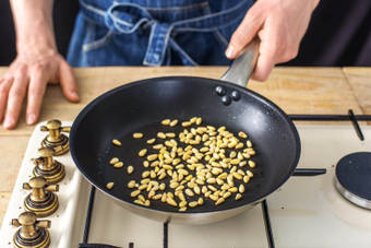 Toast the Pine Nuts