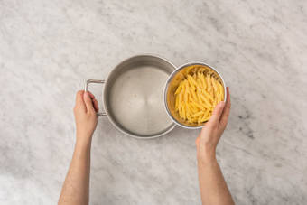 Cook the pasta