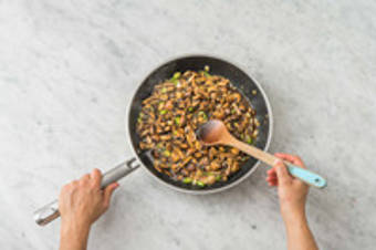 Préparer les champignons laqués