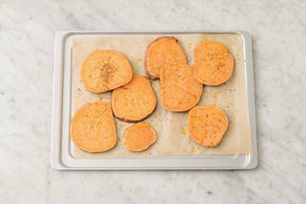 Roast the sweet potato