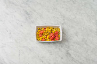 Cherrytomaten en walnoten meebakken