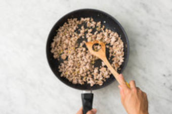 Cuire le bœuf haché