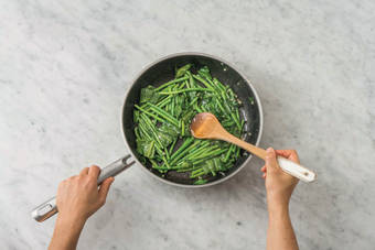 cook lemon butter greens