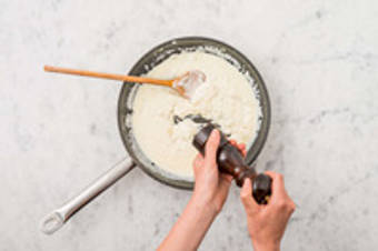 Préparer la sauce à la crème