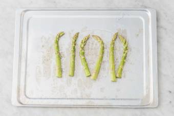 Roast the asparagus