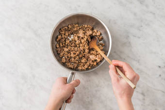 Cuire la viande hachée