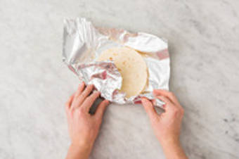 Réchauffer les min-tortillas