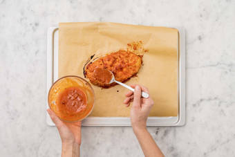 Cuire le pain de viande