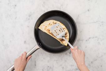 Cook the quesadillas