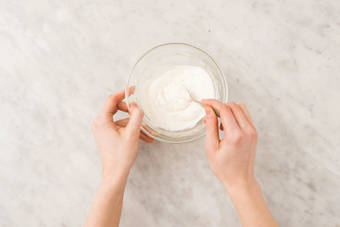 Make the lime yoghurt