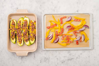 Zucchinis & Gemüse backen