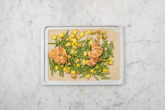 Roast chicken and veggies