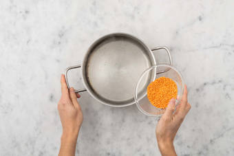 Linsen kochen