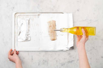 Enfourner le poisson