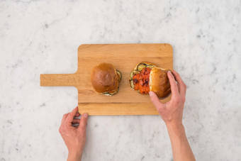 Toast Buns and Assemble