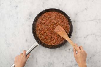 Finish off the sauce