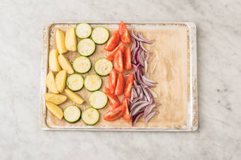 Gemüse backen