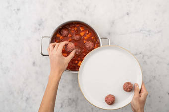 Add meatballs