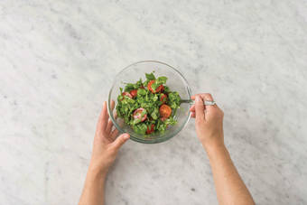 Make the tomato salad