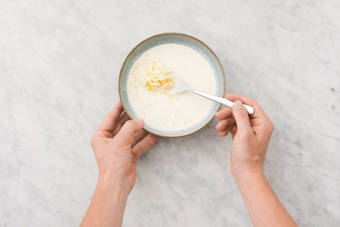 Make the creamy sauce