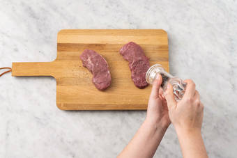 Prep the steak