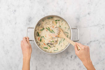 Frikassee fertig stellen