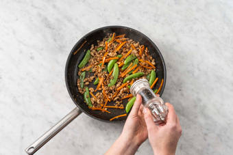 Finish stir-fry