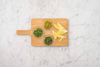 Préparer les garnitures