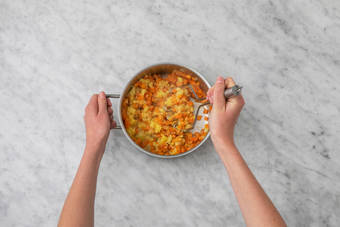 Préparer la purée de carotte